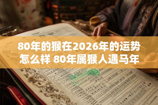 80年的猴在2026年的运势怎么样 80年属猴人遇马年运气好吗