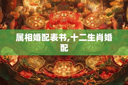 属相婚配表书,十二生肖婚配