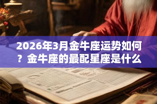2026年3月金牛座运势如何？金牛座的最配星座是什么？