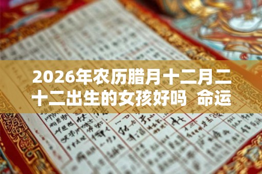 2026年农历腊月十二月二十二出生的女孩好吗  命运解析