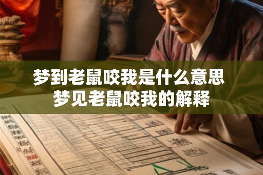梦到老鼠咬我是什么意思 梦见老鼠咬我的解释
