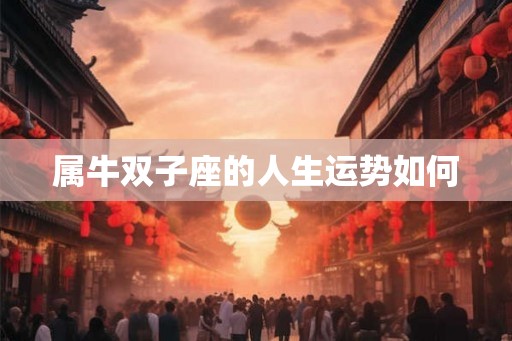 属牛双子座的人生运势如何