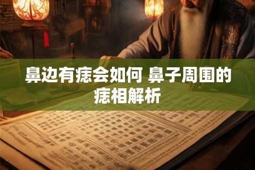 鼻边有痣会如何 鼻子周围的痣相解析 鼻边有痣会如何 鼻子周围的痣相解析