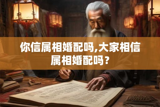 你信属相婚配吗,大家相信属相婚配吗？
