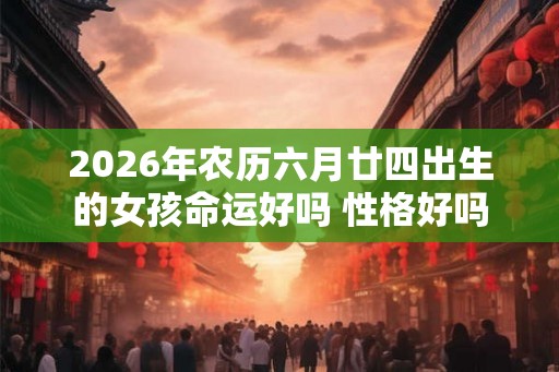 2026年农历六月廿四出生的女孩命运好吗 性格好吗 2026年农历六月廿四出生的女孩命运好吗 性格好吗