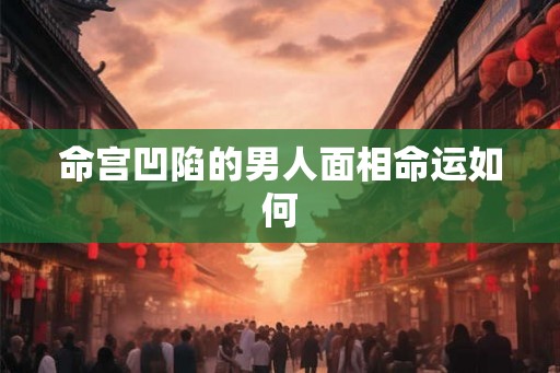 命宫凹陷的男人面相命运如何