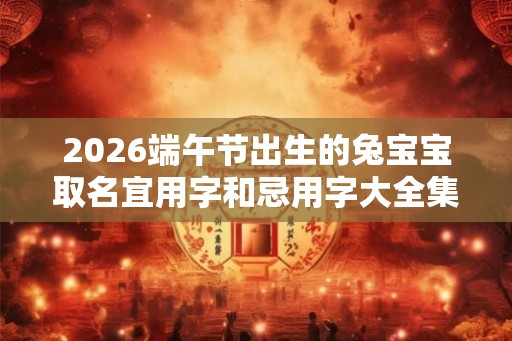 2026端午节出生的兔宝宝取名宜用字和忌用字大全集 2026端午节出生的兔宝宝取名宜用字和忌用字大全集