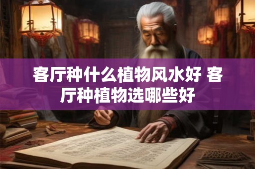 客厅种什么植物风水好 客厅种植物选哪些好