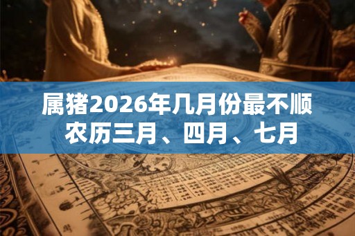 属猪2026年几月份最不顺 农历三月、四月、七月