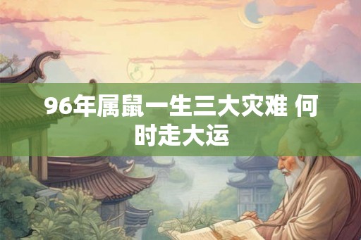 96年属鼠一生三大灾难 何时走大运