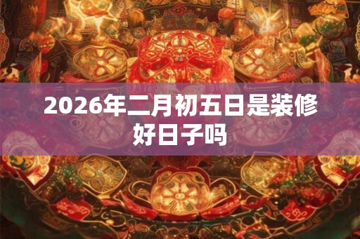 2026年二月初五日是装修好日子吗