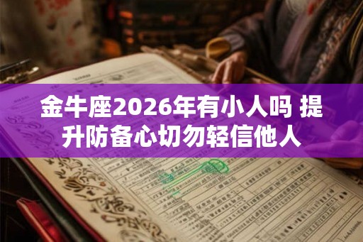 金牛座2026年有小人吗 提升防备心切勿轻信他人 金牛座2026年有小人吗 提升防备心切勿轻信他人