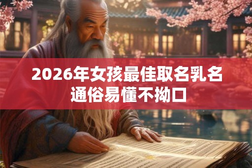 2026年女孩最佳取名乳名 通俗易懂不拗口 2026年女孩最佳取名乳名 通俗易懂不拗口