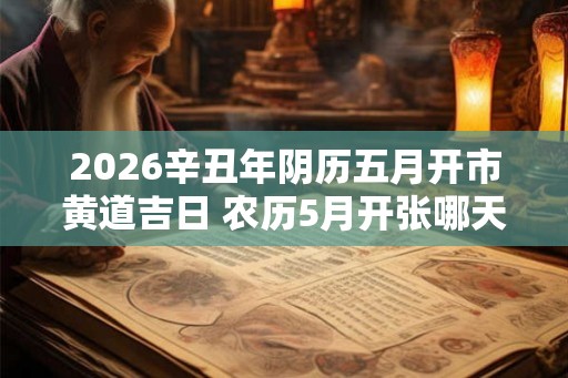 2026辛丑年阴历五月开市黄道吉日 农历5月开张哪天好