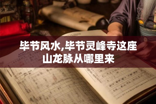 毕节风水,毕节灵峰寺这座山龙脉从哪里来