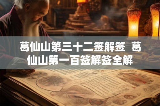 葛仙山第三十二签解签 葛仙山第一百签解签全解 葛仙山第三十二签解签 葛仙山第一百签解签全解