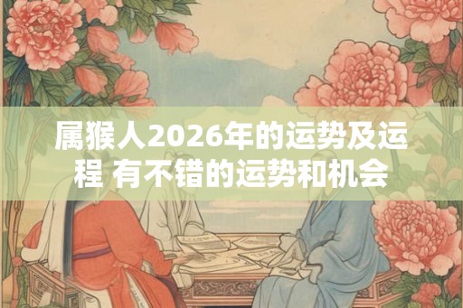 属猴人2026年的运势及运程 有不错的运势和机会