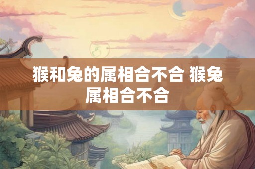 猴和兔的属相合不合 猴兔属相合不合
