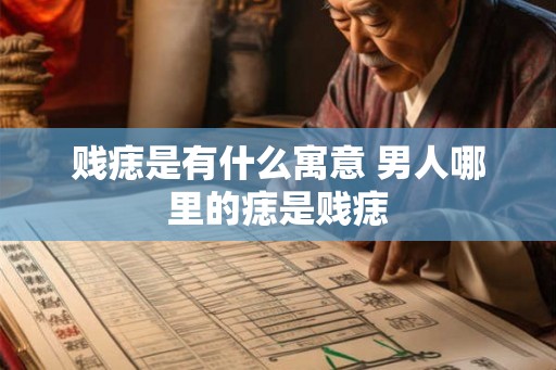 贱痣是有什么寓意 男人哪里的痣是贱痣 贱痣是有什么寓意 男人哪里的痣是贱痣