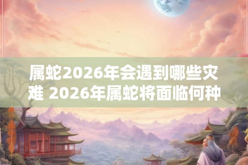 属蛇2026年会遇到哪些灾难 2026年属蛇将面临何种灾难 属蛇2026年会遇到哪些灾难 2026年属蛇将面临何种灾难