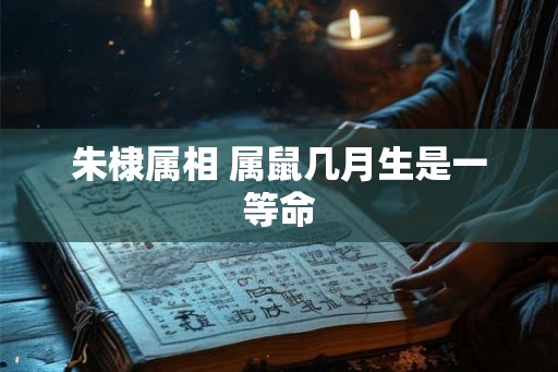 朱棣属相 属鼠几月生是一等命