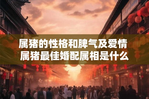 属猪的性格和脾气及爱情 属猪最佳婚配属相是什么