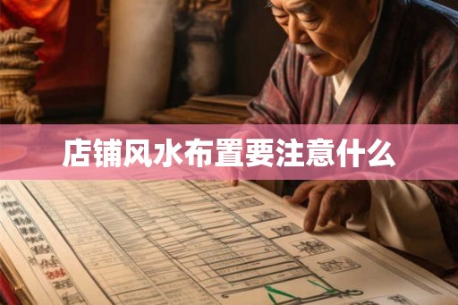 店铺风水布置要注意什么