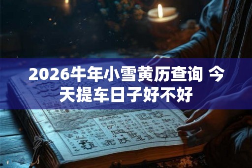 2026牛年小雪黄历查询 今天提车日子好不好