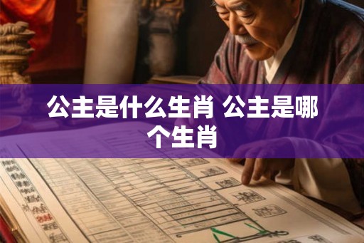 公主是什么生肖 公主是哪个生肖