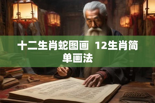 十二生肖蛇图画  12生肖简单画法