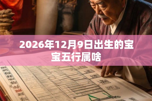 2026年12月9日出生的宝宝五行属啥
