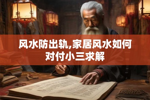 风水防出轨,家居风水如何对付小三求解
