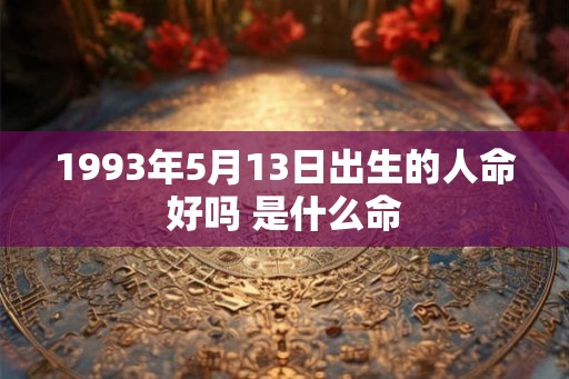 1993年5月13日出生的人命好吗 是什么命
