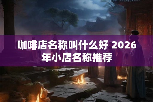 咖啡店名称叫什么好 2026年小店名称推荐 咖啡店名称叫什么好 2026年小店名称推荐