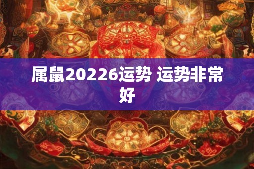 属鼠20226运势 运势非常好