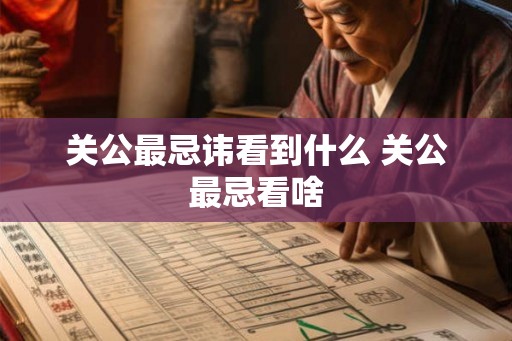 关公最忌讳看到什么 关公最忌看啥 关公最忌讳看到什么 关公最忌看啥