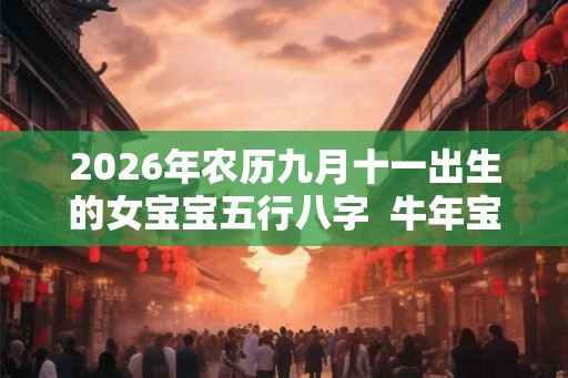 2026年农历九月十一出生的女宝宝五行八字  牛年宝宝名字分享