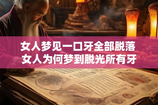 女人梦见一口牙全部脱落 女人为何梦到脱光所有牙