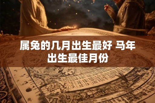 属兔的几月出生最好 马年出生最佳月份 属兔的几月出生最好 马年出生最佳月份