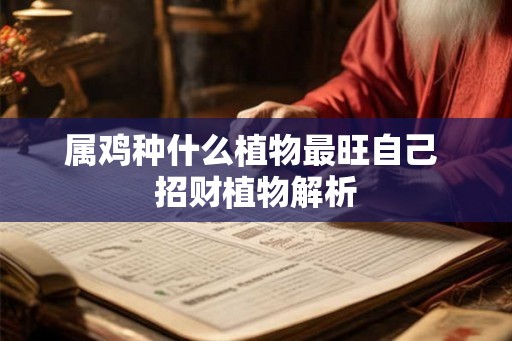 属鸡种什么植物最旺自己 招财植物解析