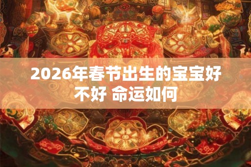 2026年春节出生的宝宝好不好 命运如何