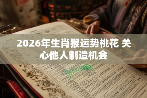 2026年生肖猴运势桃花 关心他人制造机会