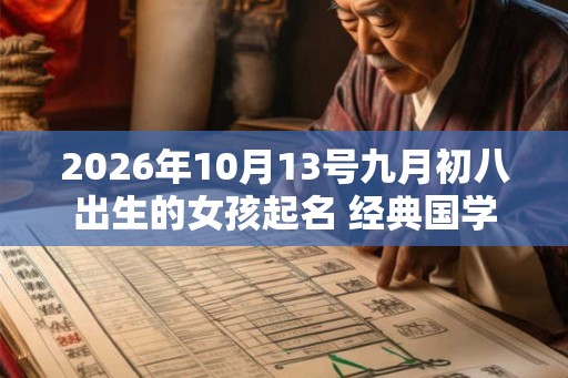 2026年10月13号九月初八出生的女孩起名 经典国学