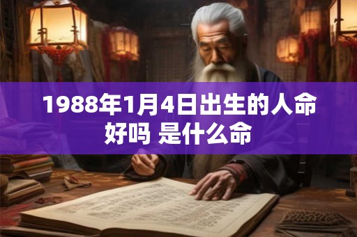 1988年1月4日出生的人命好吗 是什么命