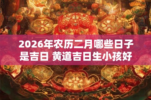 2026年农历二月哪些日子是吉日 黄道吉日生小孩好不好 2026年农历二月哪些日子是吉日 黄道吉日生小孩好不好