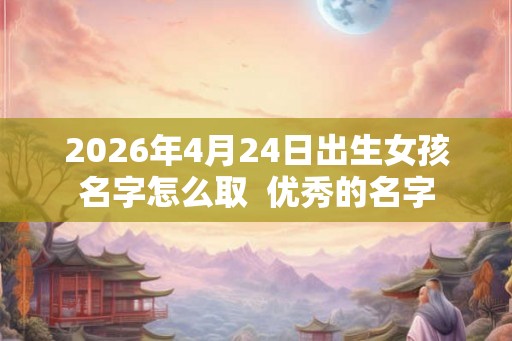 2026年4月24日出生女孩名字怎么取  优秀的名字