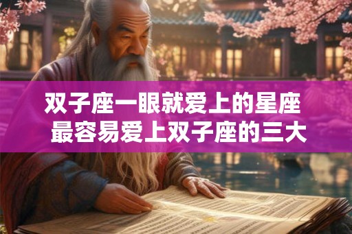 双子座一眼就爱上的星座  最容易爱上双子座的三大星座