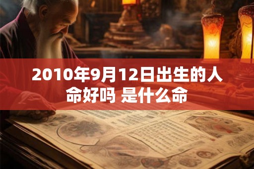 2010年9月12日出生的人命好吗 是什么命 2010年9月12日出生的人命好吗 是什么命