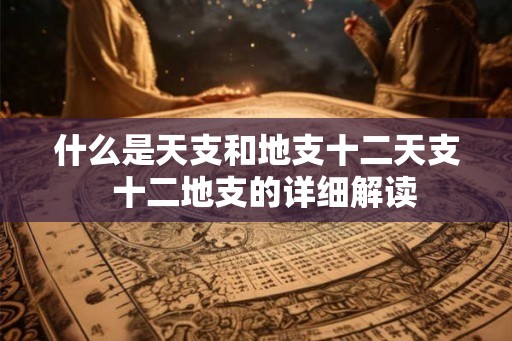 什么是天支和地支十二天支  十二地支的详细解读