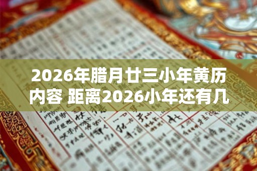 2026年腊月廿三小年黄历内容 距离2026小年还有几天